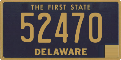 DE license plate 52470
