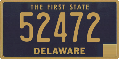 DE license plate 52472