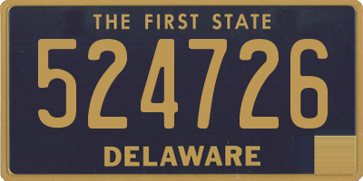 DE license plate 524726