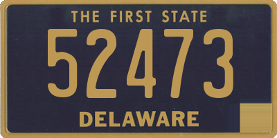 DE license plate 52473