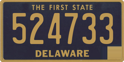 DE license plate 524733