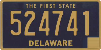 DE license plate 524741