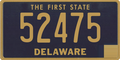 DE license plate 52475