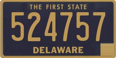 DE license plate 524757