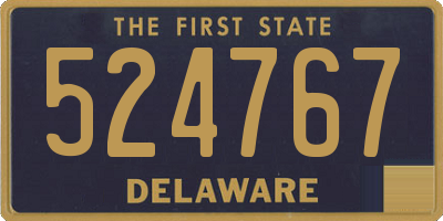 DE license plate 524767