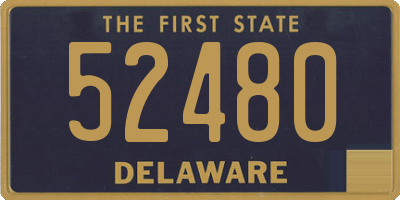 DE license plate 52480