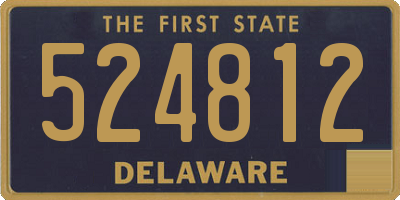 DE license plate 524812