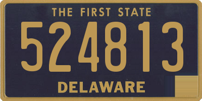 DE license plate 524813
