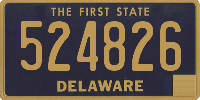 DE license plate 524826