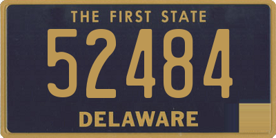 DE license plate 52484