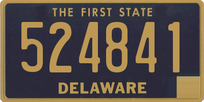 DE license plate 524841