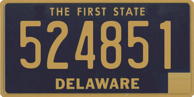 DE license plate 524851