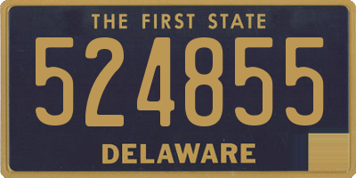 DE license plate 524855