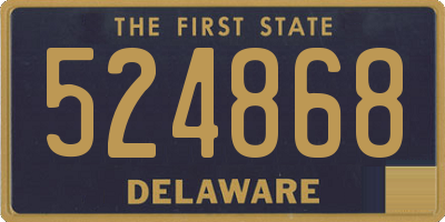 DE license plate 524868
