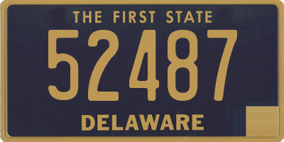 DE license plate 52487