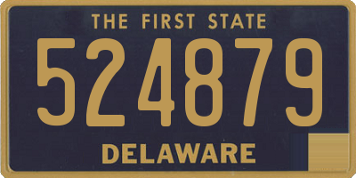 DE license plate 524879