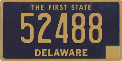 DE license plate 52488