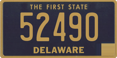DE license plate 52490