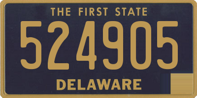 DE license plate 524905
