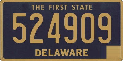 DE license plate 524909