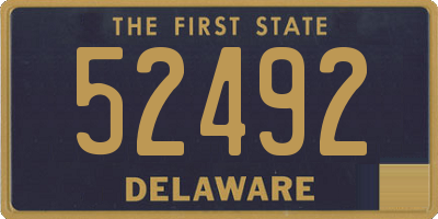 DE license plate 52492