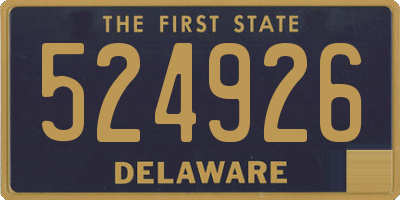 DE license plate 524926