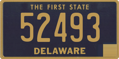 DE license plate 52493