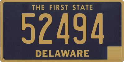 DE license plate 52494