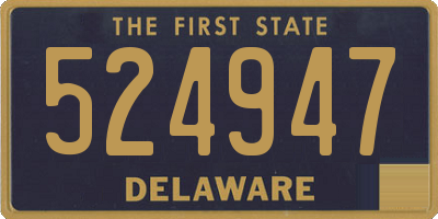 DE license plate 524947
