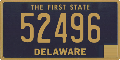 DE license plate 52496