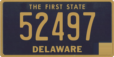 DE license plate 52497