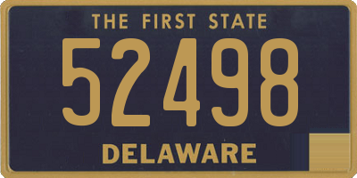 DE license plate 52498