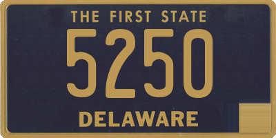 DE license plate 5250
