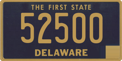 DE license plate 52500