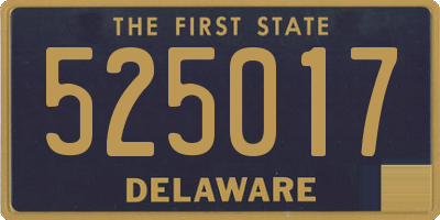 DE license plate 525017