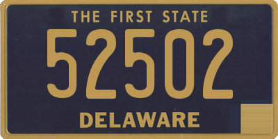 DE license plate 52502