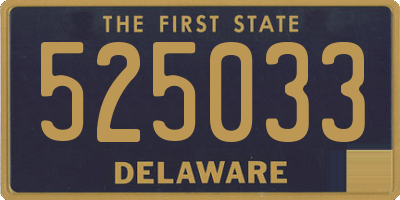DE license plate 525033