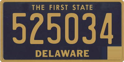 DE license plate 525034