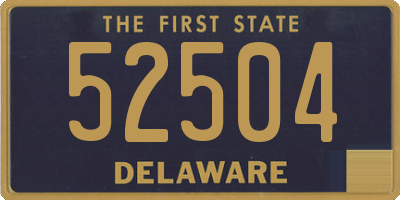 DE license plate 52504