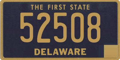 DE license plate 52508