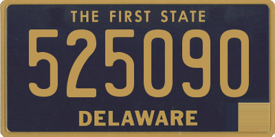 DE license plate 525090