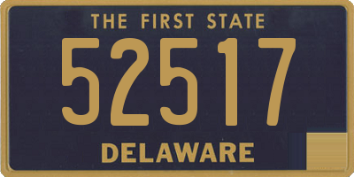 DE license plate 52517