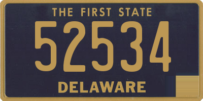 DE license plate 52534