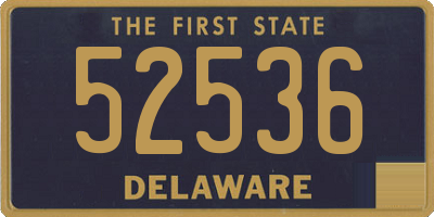 DE license plate 52536