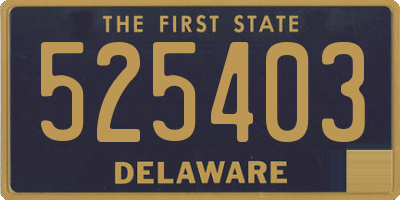 DE license plate 525403