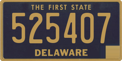 DE license plate 525407