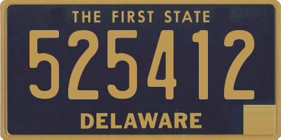 DE license plate 525412