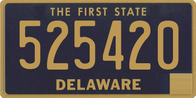 DE license plate 525420