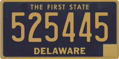 DE license plate 525445