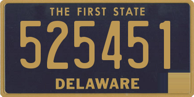 DE license plate 525451